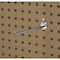Triton Products 8 In. Single Rod 30 Degree Bend Steel Pegboard Hook for 1/8 In. and 1/4 In. Pegboard, PK5 71813 - alternate 1