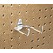 Triton Products 2-3/4 In. Double Rod 80 Degree Bend Steel Pegboard Hook for 1/8 In. and 1/4 In. Pegboard, PK10 72318 - alternate 1