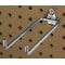 Triton Products 5-3/4 In. Double Rod 80 Degree Bend Steel Pegboard Hook for 1/8 In. and 1/4 In. Pegboard, PK10 72618 - alternate 1