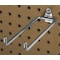 Triton Products 8-1/4 In. Double Rod 80 Degree Bend Steel Pegboard Hook for 1/8 In. and 1/4 In. Pegboard, PK5 72818 - alternate 1