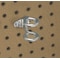 Triton Products 3/4 In. I.D. Steel Double Ring Tool Holder for 1/8 In. and 1/4 In. Pegboard, PK10 74212 - alternate 2