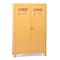 Eagle Mfg Hazardous Material Storage Cabinet, 60 gal, 2 Shelves, Steel, 34 in W x 69 in H x 34 in D, Yellow 1962XLEGS - alternate 4