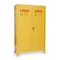 Eagle Mfg Hazardous Material Storage Cabinet, 60 gal, 2 Shelves, Steel, 34 in W x 69 in H x 34 in D, Yellow 1962XLEGS - alternate 2