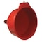Funnel King Spout Funnel with Screen, 192 fl oz Fluid Capacity, 8 1/4 in Overall Dia, Polyethylene, Red 32006 - alternate 3