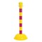 Zoro Select 2.5" Diameter Striped Stanchion - Yellow/Magenta, 6 pk 96430-6 - alternate 2