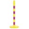 Zoro Select 2.5" Diameter Striped Stanchion - Yellow/Magenta, 6 pk 96430-6 - alternate 1