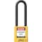 Zing Lockout Padlock, Keyed Alike, Aluminum, Yellow, 3 in Shackle Height, 1 1/2 in Body Width 7055 - alternate 1