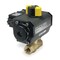 Dynaquip Controls 1/2" FNPT Brass Pneumatic Ball Valve Inline PHH23ATSR05210A - alternate 2