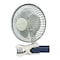 Air King 6" Blade Dia Portable Clip Fan, Non-Oscillating, 2 Speeds, 120VAC, White, Tilting Head 9145 - alternate 1