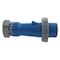Hubbell Wiring Device-Kellems Watertight Pin & Sleeve Plug, 100 A, 250V AC, Three Phase, 3 Pole, IEC Grounding, Blue, NEMA 4X HBL4100P9W - alternate 1