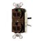 Hubbell Wiring Device-Kellems Duplex Straight Blade Receptacle, 5-15R, 15 A, 125V AC, 2 Pole, 3 Wire, Flush Mount, Grounded HBL8200SGA - alternate 1