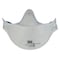 3M Particulate Respirator, N95, Aura, Flat-Fold, Low-Profile, 3-Panel, Nose Clip, Universal, PK 20 9205+ - alternate 1
