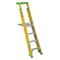 Louisville 7 ft 0.25 ft Fiberglass Platform Stepladder, 375 lb Capacity FCP1404HD - alternate 1