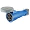 Hubbell Wiring Device-Kellems Watertight Pin & Sleeve Plug, 100 A, 250V AC, Three Phase, 3 Pole, IEC Grounding, Blue, NEMA 4X HBL4100C9W - alternate 1
