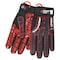 Mcr Safety Predator Mechanics Gloves, Synthetic Leather Palm, Spandex Back, 2XL, Black/Red PD2909XXL - alternate 2
