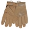 Mcr Safety 963 Mechanics Gloves, Synthetic Leather Palm, Nylon, Spandex Back, M, Beige/Brown 963M - alternate 2