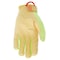 Mcr Safety 964 Mechanics Gloves, Goatskin Palm, Nylon, Spandex Back, S, Gold/Green/High-Visibility Lime 964S - alternate 2