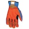 Mcr Safety FF2930 Mechanics Gloves, Synthetic Leather Palm, Spandex Back, M, Beige/Blue FF2930M - alternate 3