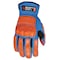 Mcr Safety FF2930 Mechanics Gloves, Synthetic Leather Palm, Spandex Back, M, Beige/Blue FF2930M - alternate 2