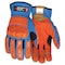 Mcr Safety FF2930 Mechanics Gloves, Synthetic Leather Palm, Spandex Back, M, Beige/Blue FF2930M - alternate 1