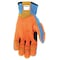 Mcr Safety FF2931 Mechanics Gloves, Synthetic Leather Palm, Spandex Back, M, Beige/Blue FF2931M - alternate 2