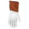 Mcr Safety 4955 Welding Leather Glove, Gauntlet Cuff, Wing Thumb, Premium Cowhide, M, 12 PK 4955M - alternate 3