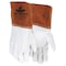 Mcr Safety 4955 Welding Leather Glove, Gauntlet Cuff, Wing Thumb, Premium Cowhide, M, 12 PK 4955M - alternate 1