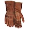 Mcr Safety Leather Drivers Gloves, Goatskin ( Double Palm ), Gauntlet, Wing Thumb, Gunn - Full Back Cut, Brown MU3624GL - alternate 1