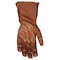 Mcr Safety Leather Drivers Gloves, Goatskin ( Double Palm ), Gauntlet, Wing Thumb, Gunn - Full Back Cut, Brown MU3624GL - alternate 3