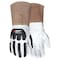 Mcr Safety Leather Drivers Gloves, Gauntlet, White / White/Brown, L, 12 PK 48406L - alternate 1