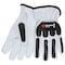 Mcr Safety Leather Drivers Gloves, Shirred Slip-On, White / White, S, 12 PK 36136S - alternate 3