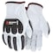 Mcr Safety Leather Drivers Gloves, Shirred Slip-On, White / White, S, 12 PK 36136S - alternate 1