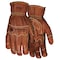 Mcr Safety Leather Drivers Gloves, Goatskin ( Double Palm ), Shirred Slip-On, Wing Thumb, Gunn - Full Back Cut MU3624M - alternate 1