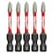 Milwaukee Tool 2 in. Phillips No 1 SHOCKWAVE Impact Duty Power Bit (5 pk) 48-32-4638 - alternate 1