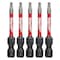 Milwaukee Tool 2 in. TORX T10 SHOCKWAVE Impact Duty Power Bit (5 pk) 48-32-4682 - alternate 1