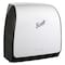 Scott Slimroll Manual Towel Dispenser, White, for Scott Orange Core Towels, 12.65" x 13.02" x 7.18" 47091 - alternate 1
