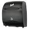 Scott Essential Electronic Hard Roll Towel Dispenser, Black, Purple Core, 12.70" x 15.76" x 9.57", Qty 1 48860 - alternate 2
