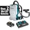 Makita Backpack Vacuum, 20 5/8 in H, 15 lb XCV17PG - alternate 1