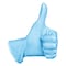 Condor Disposable Gloves, Nedical-Grade, 2.4 mil Palm, Nitrile, Powder-Free, AQL 1.5, L (9), 100 PK, Blue 60JJ45 - alternate 3
