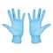 Condor Disposable Gloves, Nedical-Grade, 2.4 mil Palm, Nitrile, Powder-Free, AQL 1.5, L (9), 100 PK, Blue 60JJ45 - alternate 1