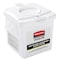 Rubbermaid Commercial Wipes Bucket Dispenser, White, PK4 2135007 - alternate 1