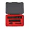 Proto 1/2 in Drive Socket Set Metric, SAE 23 Pieces 3/8 in to 1 in, 10 mm to 19 mm , Black Phosphate J74323IM - alternate 1