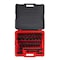 Proto 1/2 in Drive Socket Set Metric, SAE 44 Pieces 3/8 in to 1 7/16 in, 8 mm to 27 mm , Black Phosphate J74344IM - alternate 1