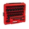 Proto 1/2 in Drive Socket Set Metric, SAE 44 Pieces 3/8 in to 1 7/16 in, 8 mm to 27 mm , Black Phosphate J74344IM - alternate 3