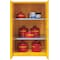 Condor Hazardous Material Storage Cabinet, 120 gal, 2 Shelves, Steel, 59 in W x 65 in H x 34 in D, Yellow 1120M-50-CONDOR - alternate 2