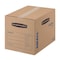 Smoothmove 16 in x 12 in x 12 in Moving Box, Kraft, Blue Printing, Kraft Corrugated Board, Single Wall, 32 ECT 7713801 - alternate 1
