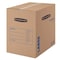 Smoothmove 18 in x 18 in x 24 in Moving Box, Kraft, Blue Printing, Kraft Corrugated Board, Single Wall, 32 ECT 7714001 - alternate 1