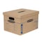 Smoothmove 15 in x 12 in x 10 in Moving Box, Kraft, Blue Printing, Kraft Corrugated Board, Double Wall, 32 ECT 7714209 - alternate 1