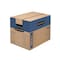 Smoothmove 16 in x 12 in x 12 in Moving Box, Kraft, Blue Printing, Kraft Corrugated Board, Double Wall, 32 ECT 0062701 - alternate 1