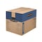 Smoothmove 24 in x 18 in x 18 in Moving Box, Kraft, Blue Printing, Kraft Corrugated Board, Double Wall, 32 ECT 0062901 - alternate 1